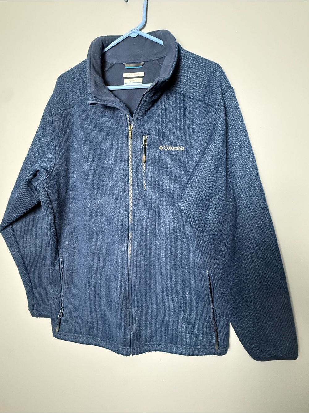 Columbia Rebel Ravine Full-Zip Grid Fleece Jacket Mens Sz L